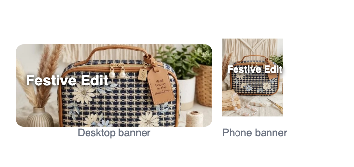A desktop banner and a separate phone banner