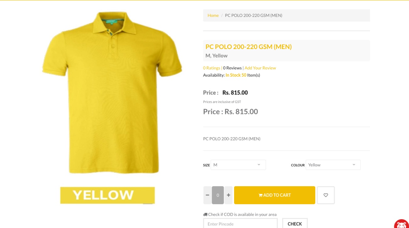 Physical products on a Shopnix store