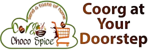 Choco Coorg Spice logo. Coorg Chocolates and Coorg spices retailer