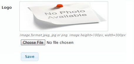Logo section in Store Manager → Setup → Shop Profile