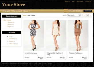 Store using the Azkaban theme