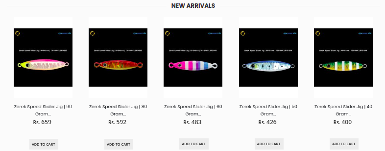 New arrivals shown in the store