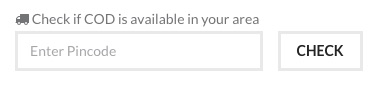 Check if COD is available in your area, on a product page
