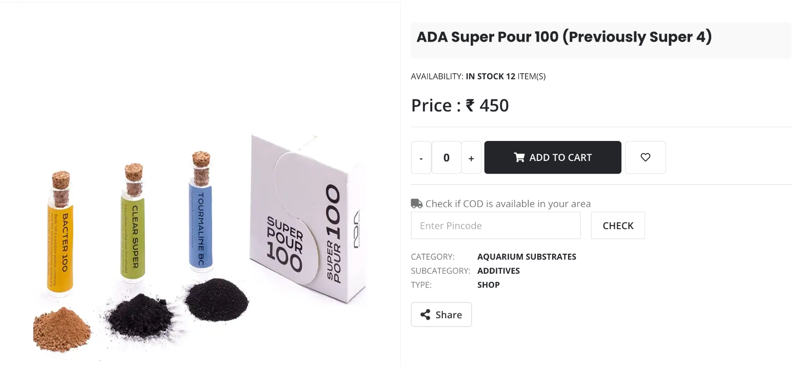 Product page of a Shopnix store with a Check if COD is available in your area box where the customer enters their pincode